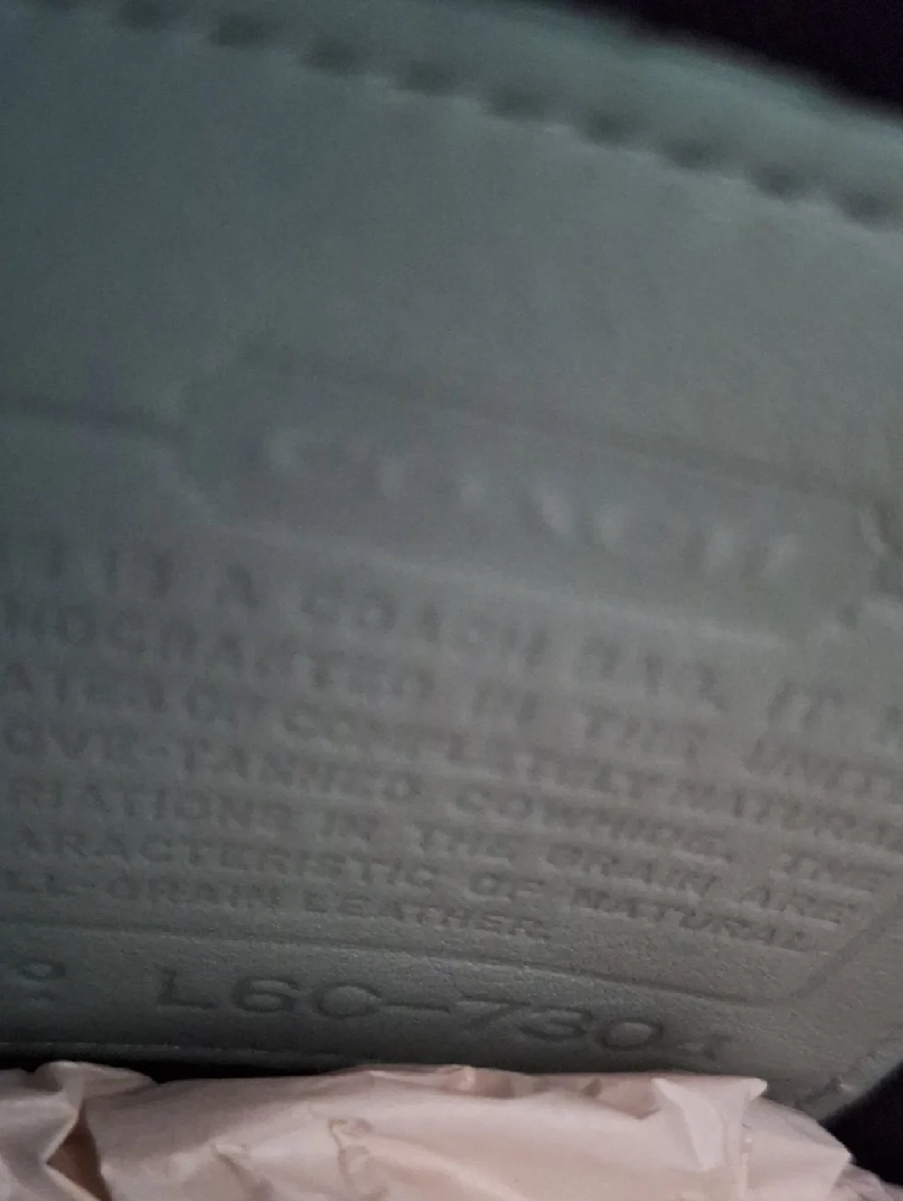 Coach Soft Leather Tote Bag in Light Mint Vintage Style 7304 & 1992 Info Booklet - Picture 6 of 9